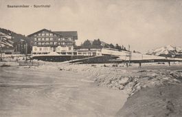 Saanenmöser -Sporthotel-Karte ungelaufen