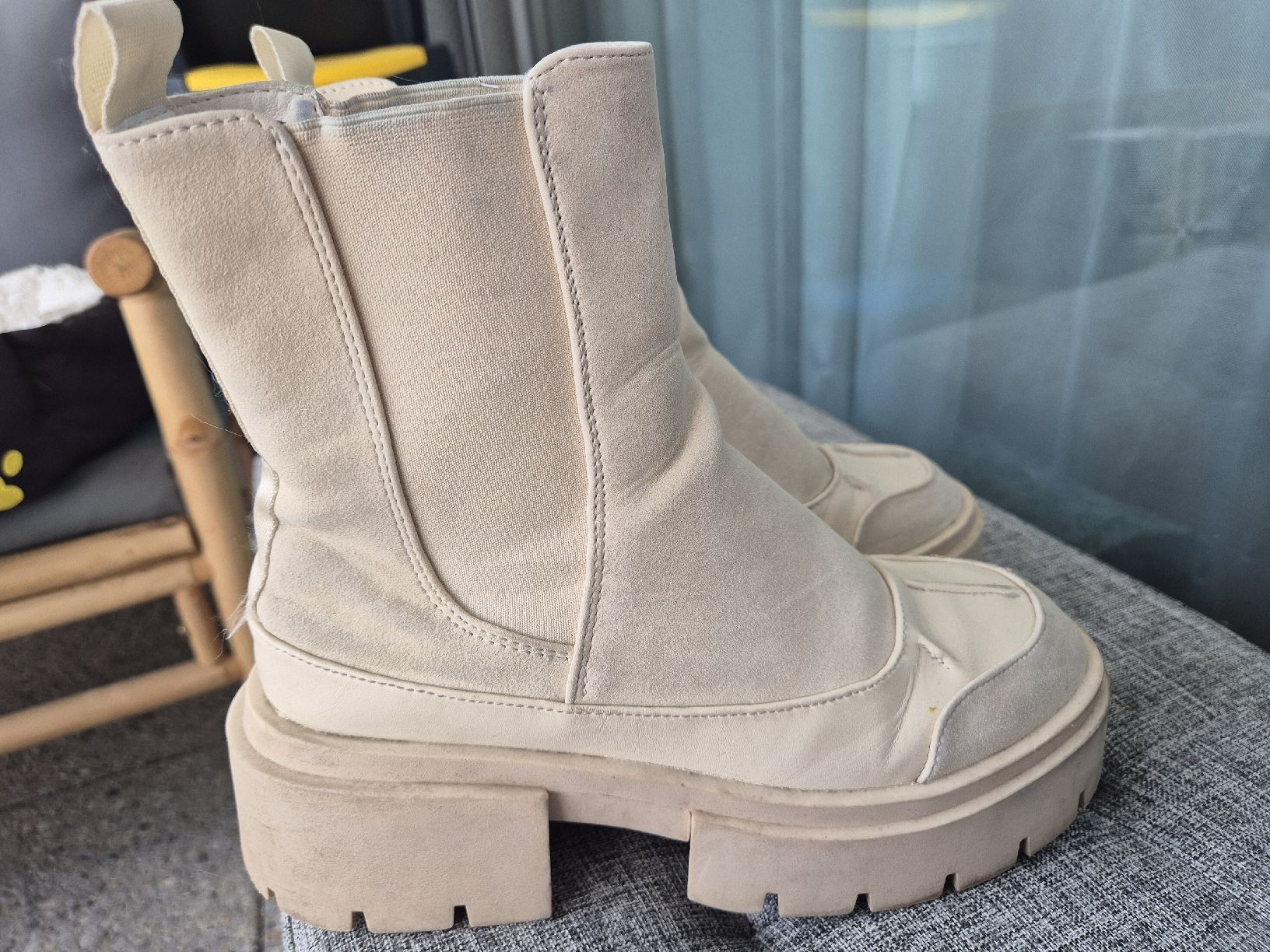 Scarpe da donna: Stiefeletten Even&Odd ,beige Grösse 37 – Usato da Zürich venduto da mit_jz2x
