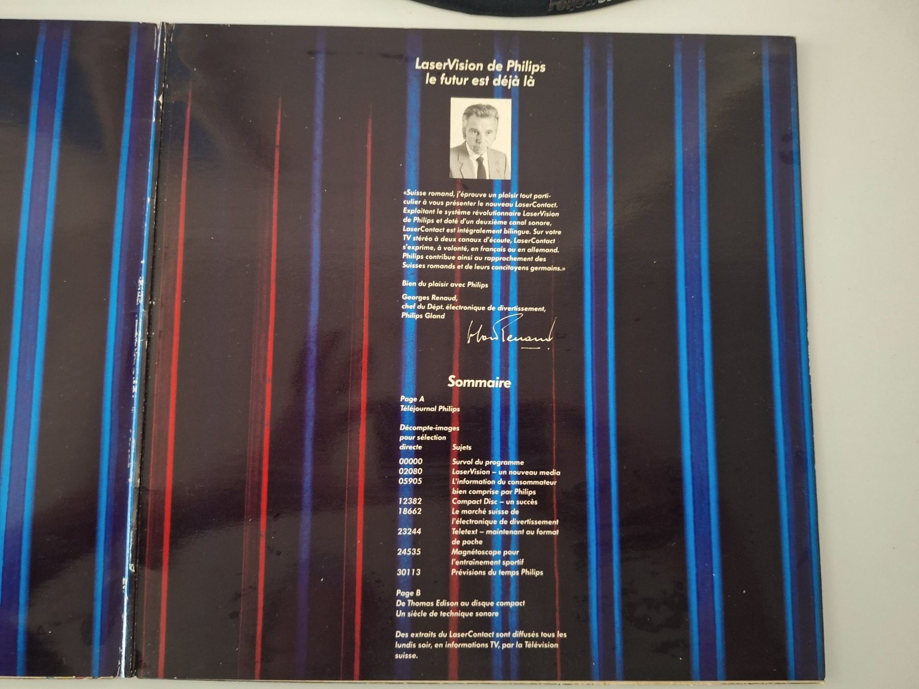 Dischi in vinile: Rare CD "laser Disc" PHILIPS promotionnel de 1983 – Usato da Chêne-Bougeries venduto da xchrysalide 2
