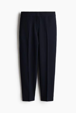 H&M knöchellange Businesshose marineblau Gr. 34