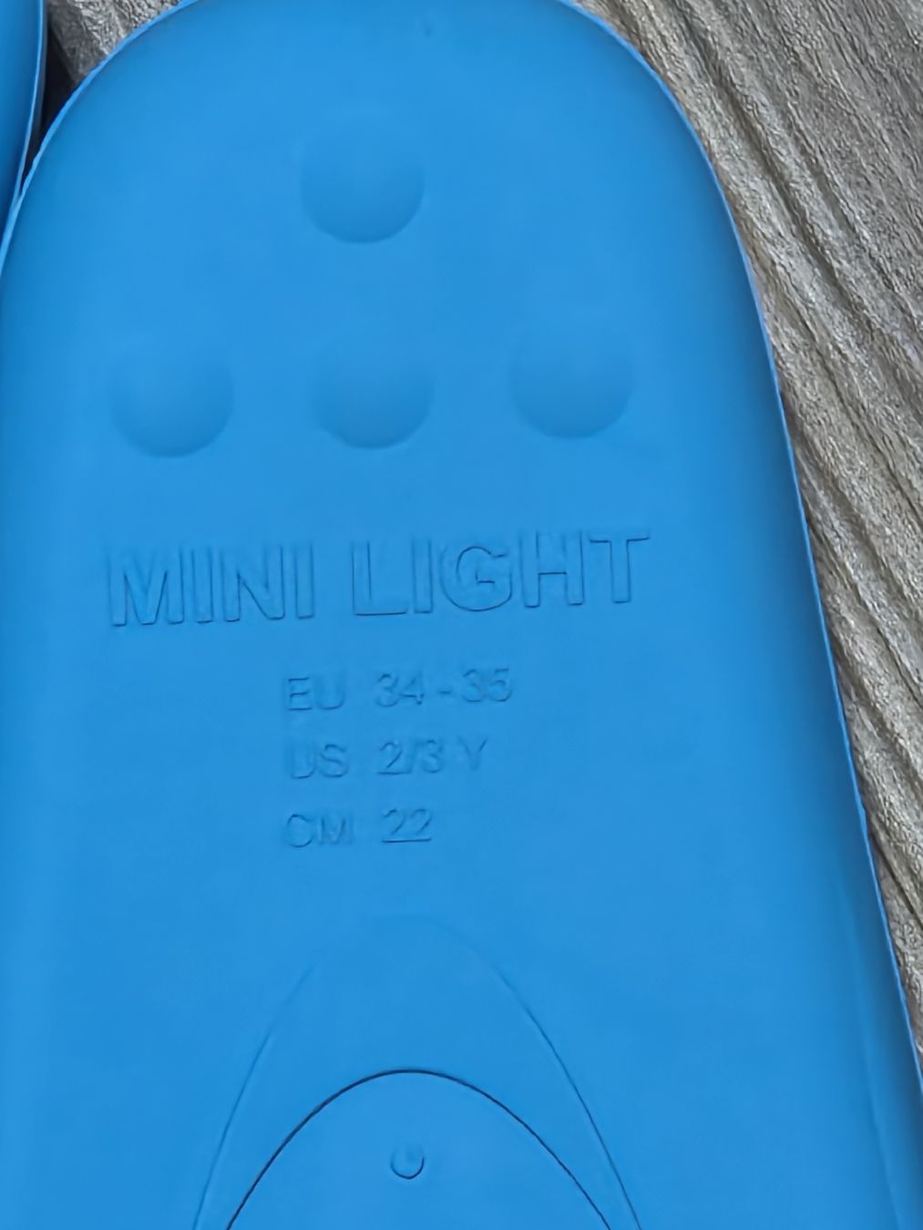 Cressi Pinne, Maschere & Boccagli: Cressi Mini Light Flossen blau EU 34-35 Kinder – Usato da Altishofen venduto da tammy05 2