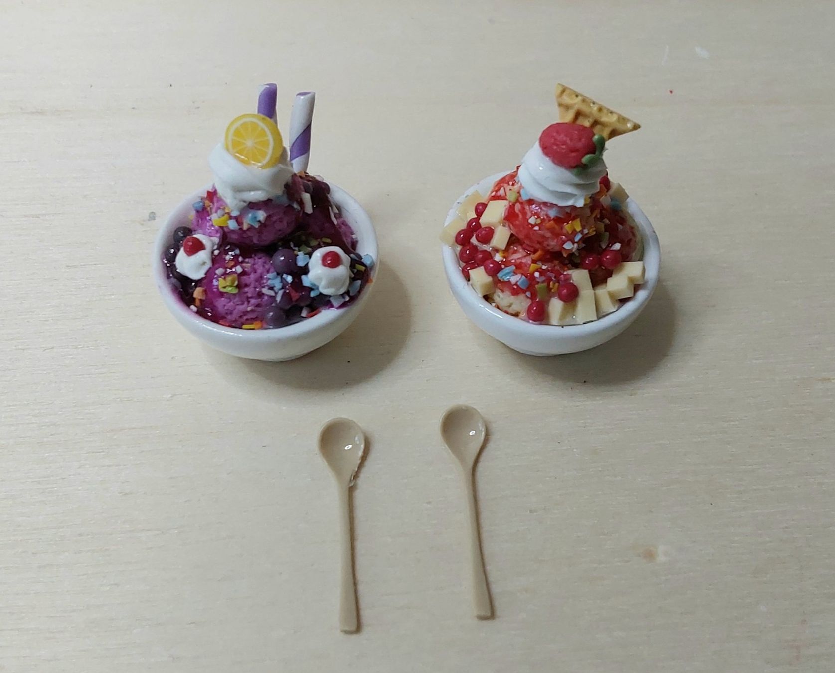 Case e mobili per bambole: 2 x GLACE CUP ....1:12 – Nuovo (secondo la descrizione) da Adlikon b. Regensdorf venduto da Mara10