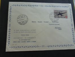 20.IX.44.: 25JAHRE SCHWEIZ: LUFTPOST; ZÜRICH/GENF