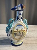 Vintage Majolika Likörflasche "Certosa di Firenze-Handbemalt