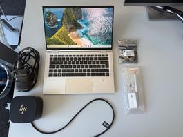 HP EliteBook x360 1030 G7 Laptop Intel Core i7 inkl. Docking