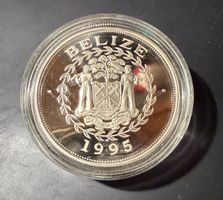 Gedenkmünze Belize 1995 EndangeredWildlife 10 Dollars Silber