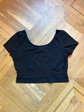 Schickes schwarzes Crop Top von H&M Divided, Gr. L 🔥