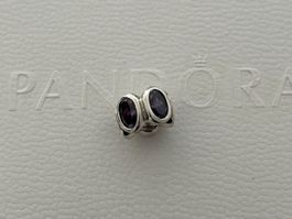 Pandora Ovale Lichter Charm violett