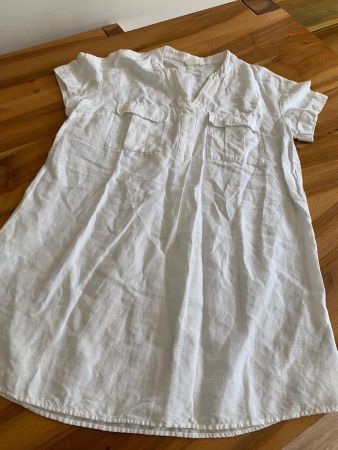 H&M bezauberndes Leinenkleid Blusenkleid Oversize Gr. 36