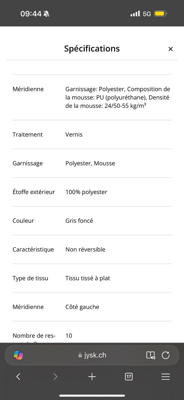 Jysk Sofas: Canapé 3 places – Gebraucht aus Morges von jus_n6qc 3