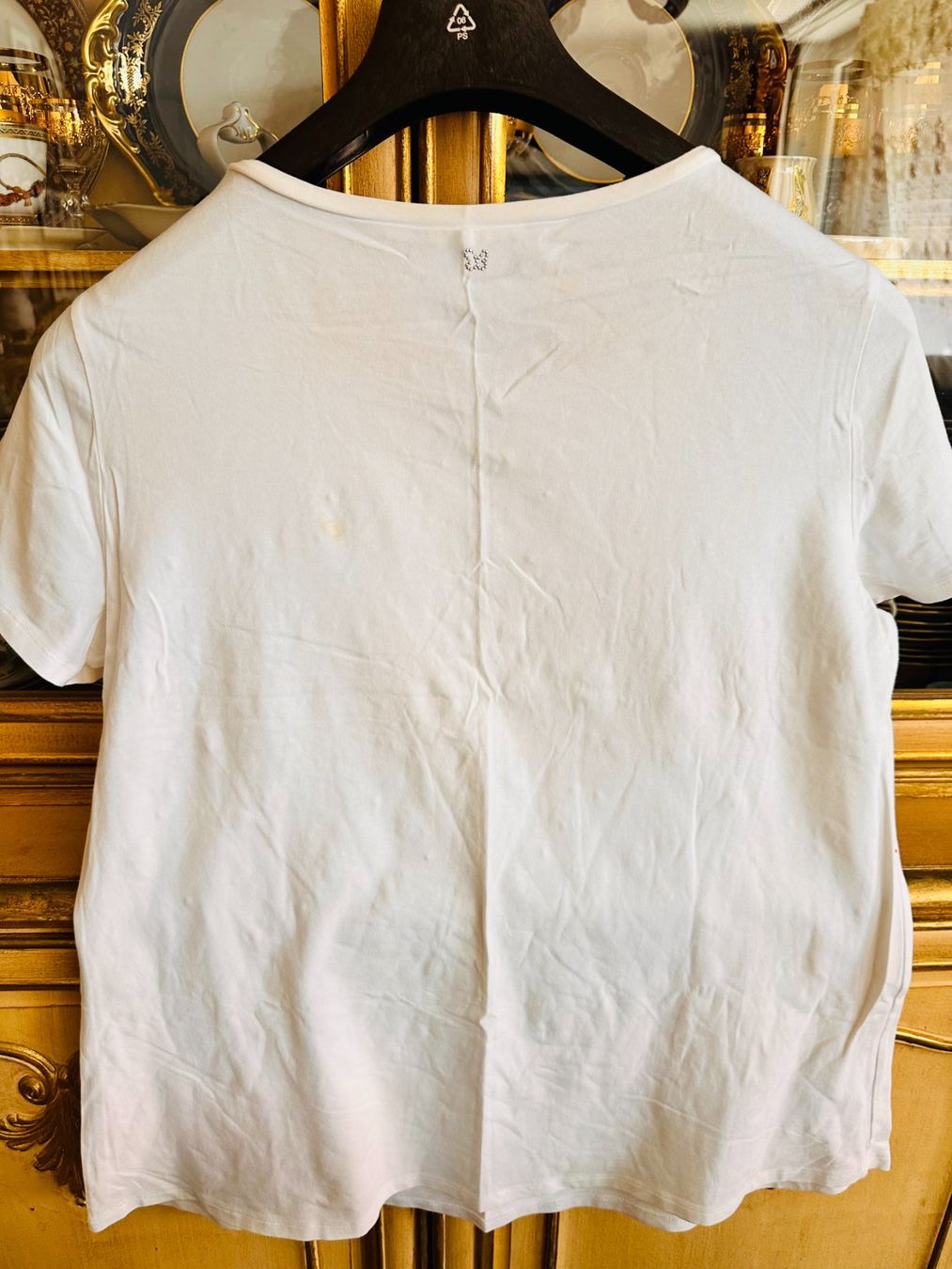 Max Mara Top: Wunderschönes, schickes Max Mara Top mit Kunststoffblumen – Usato da Genève venduto da Mycollection 1