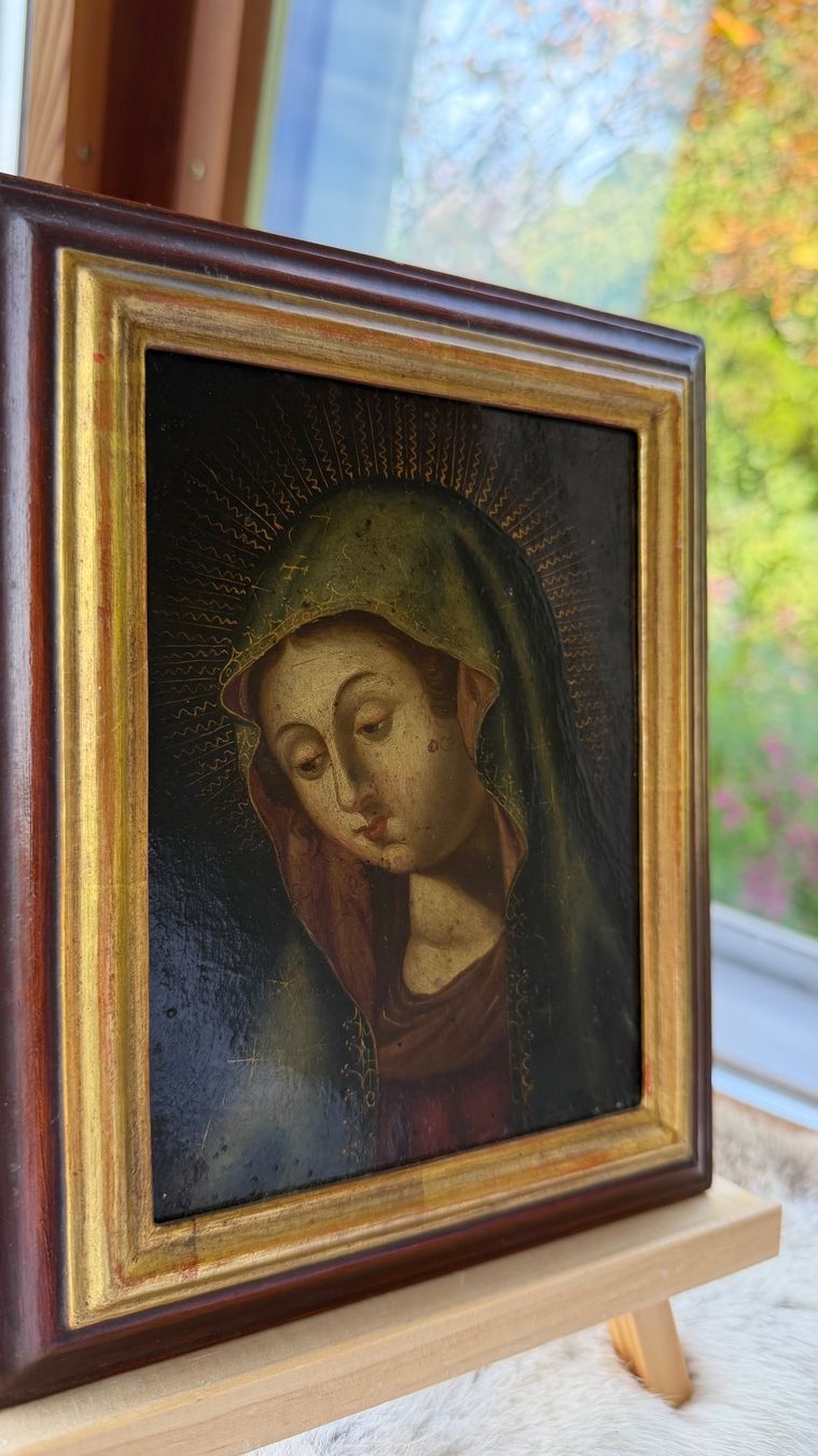 Gemälde: Antikes Madonna Heiligen Bild – Gebraucht aus wettswil von hal_gq7c 1