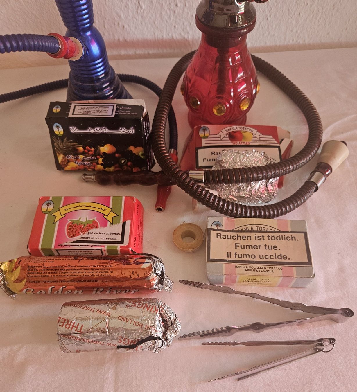 Narghilé: 2 gebrauchte Shisha-Wasserpfeiffen – Usato da Zetzwil venduto da Power4 2
