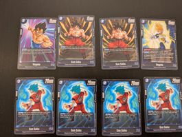 Dragon Ball Super TCG - Playset 8x blau - Son Goku & Vegeta