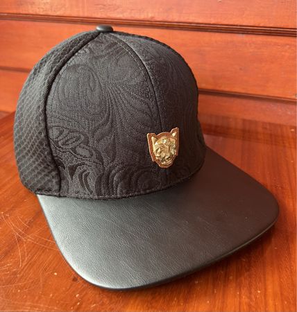 CAP LEDER Schwarz Philippe 🐯 PLEIN ..BaumWolle Grösse 26
