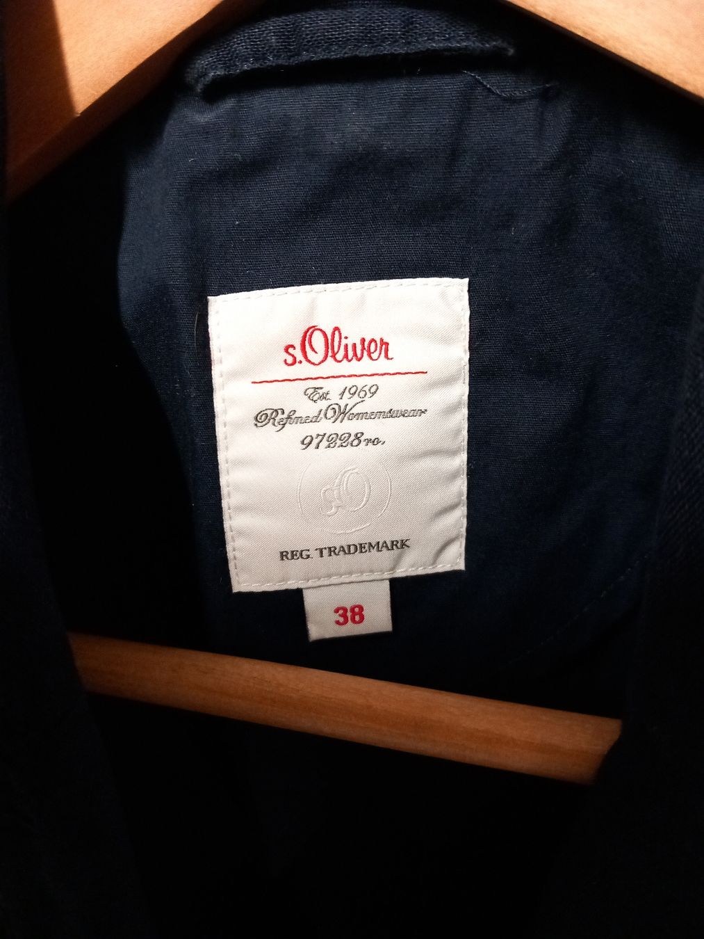 S.Oliver Giacche: S.Oliver Leinenblazer Gr.38 elegant, marine – Usato da Gwatt (Thun) venduto da umwelt-brocki 2