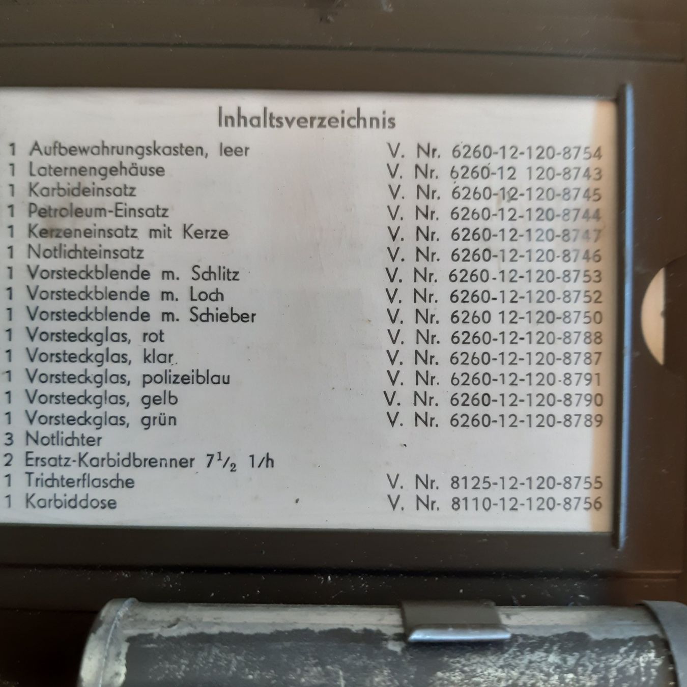 Schweizer Armee Lampade: Karbid Laterne – Usato da Subingen venduto da sandstrasse 7