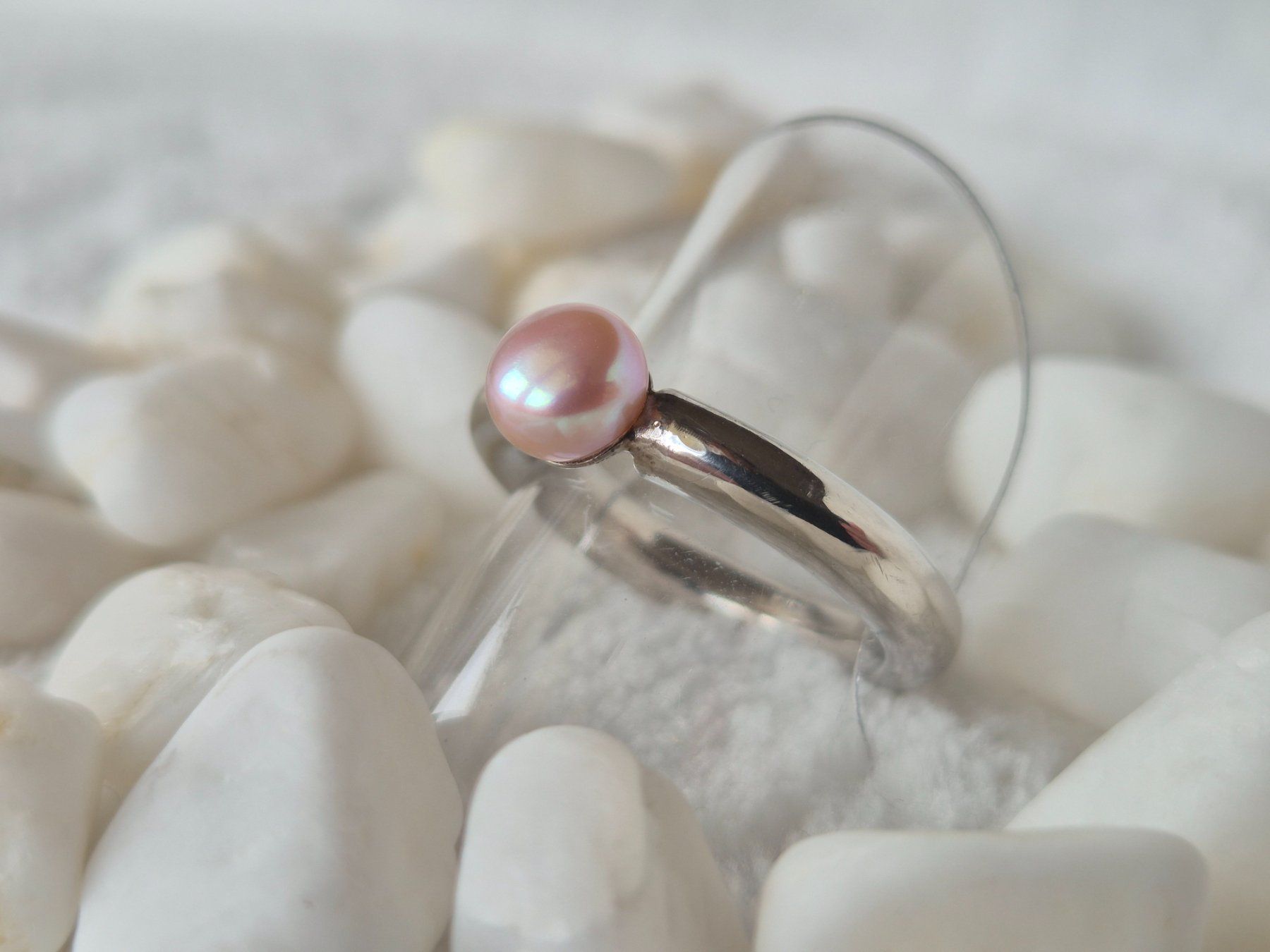 Anelli: Ring Perle Silber 925 NEU – Nuovo e nell'imballaggio originale da Dielsdorf venduto da kumsch