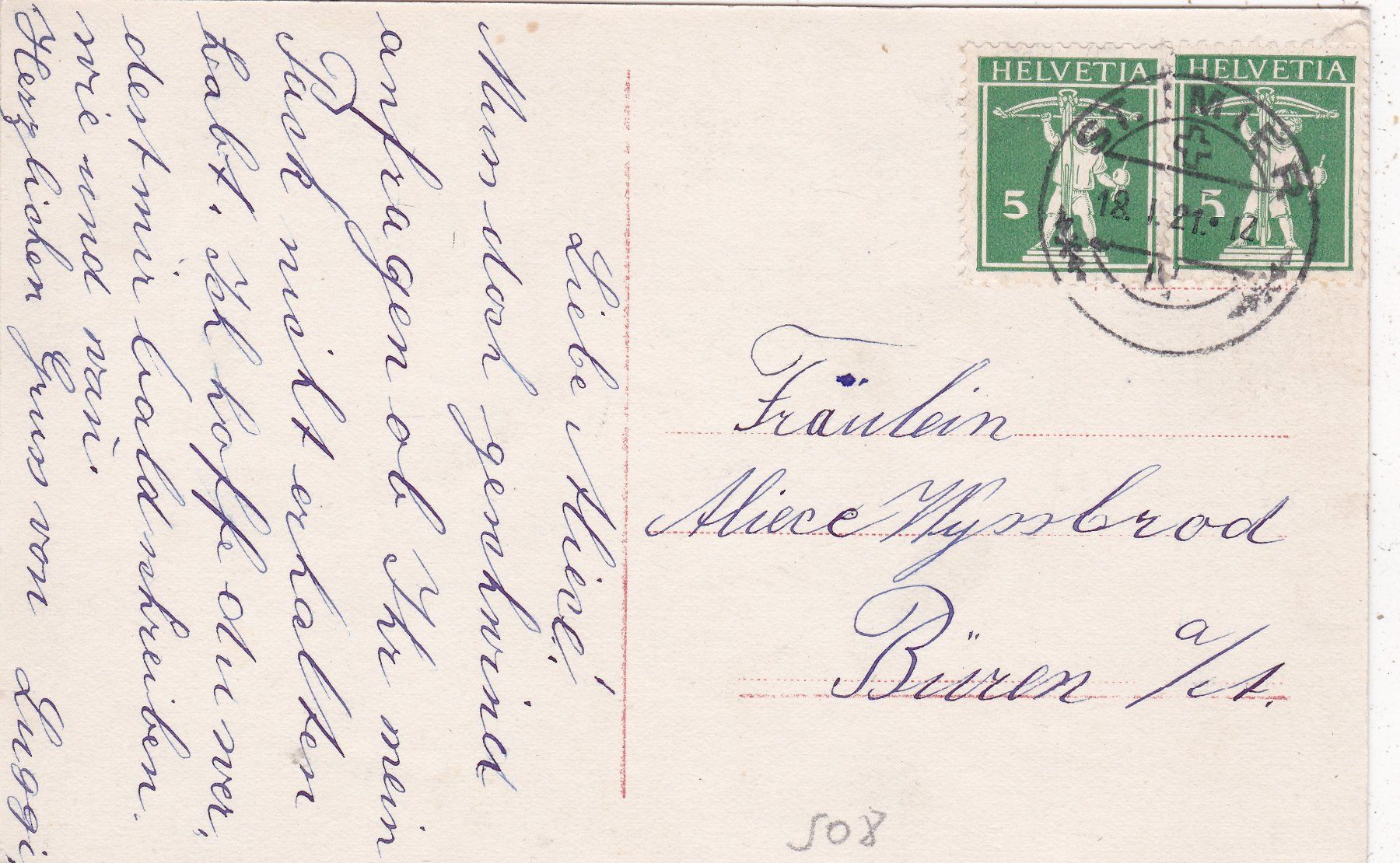 Cartes postales: Kitsch Kunst Frau 1921 – D'occasion à Herisau par Lisegrat2008 1