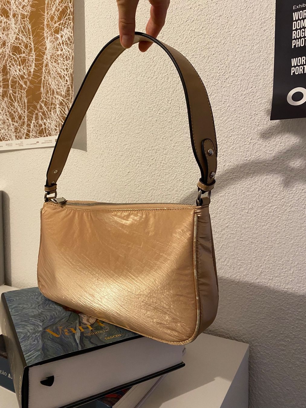 Borse: Goldene Schultertasche von Beck Söndergaard – Usato da Olten venduto da smashbox 1