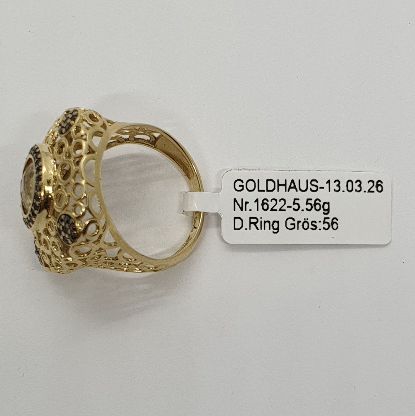 Anelli: Echt 14K Gold Ring – Usato da Luzern venduto da Goldhaus-Luzern 4