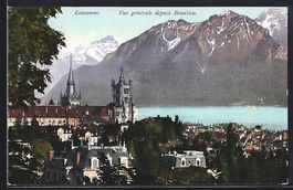 Lausanne, Vue générale depuis Beaulieu