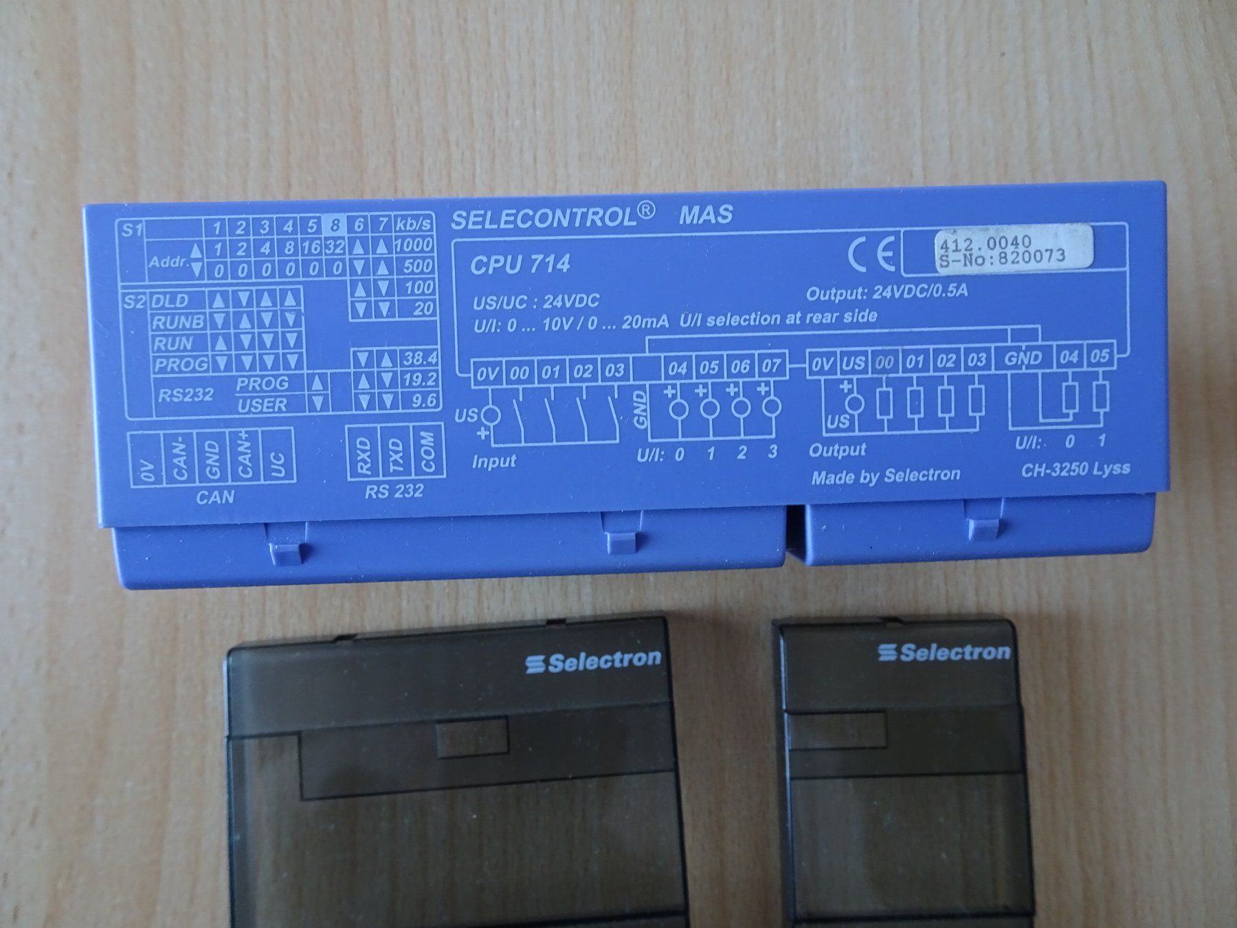Sistema di controllo: MAS CPU 714 mit Erweiterungsmodulen SELECTRON – Usato da Suberg venduto da Harwei 2