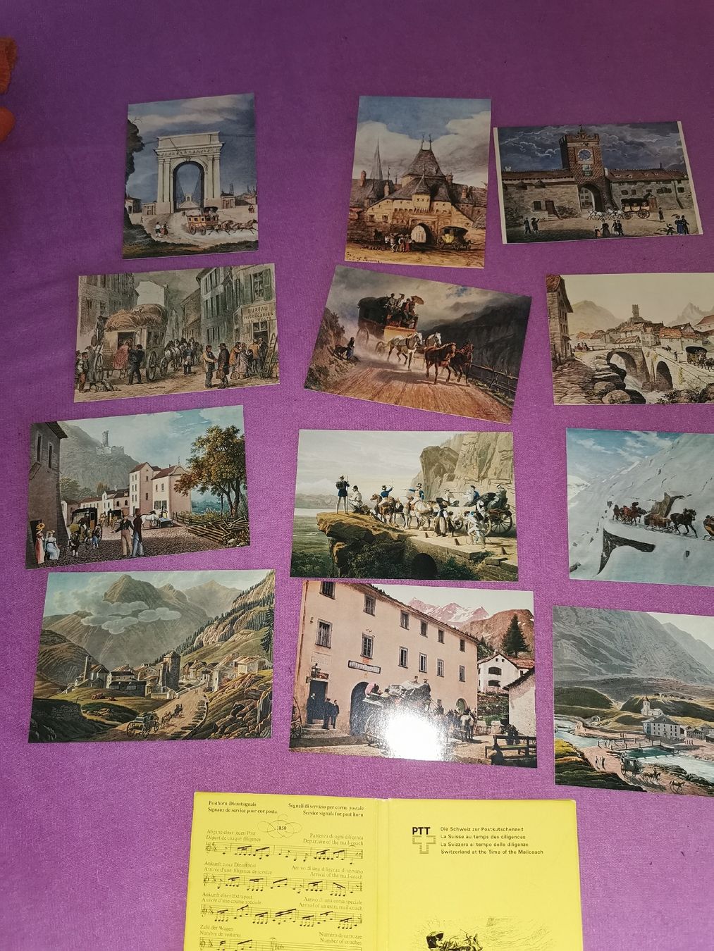 Cartoline postali: Historisches Postkartenset,mit alten Postkutschen. – Nuovo (secondo la descrizione) da St.Gallen venduto da wanderin6