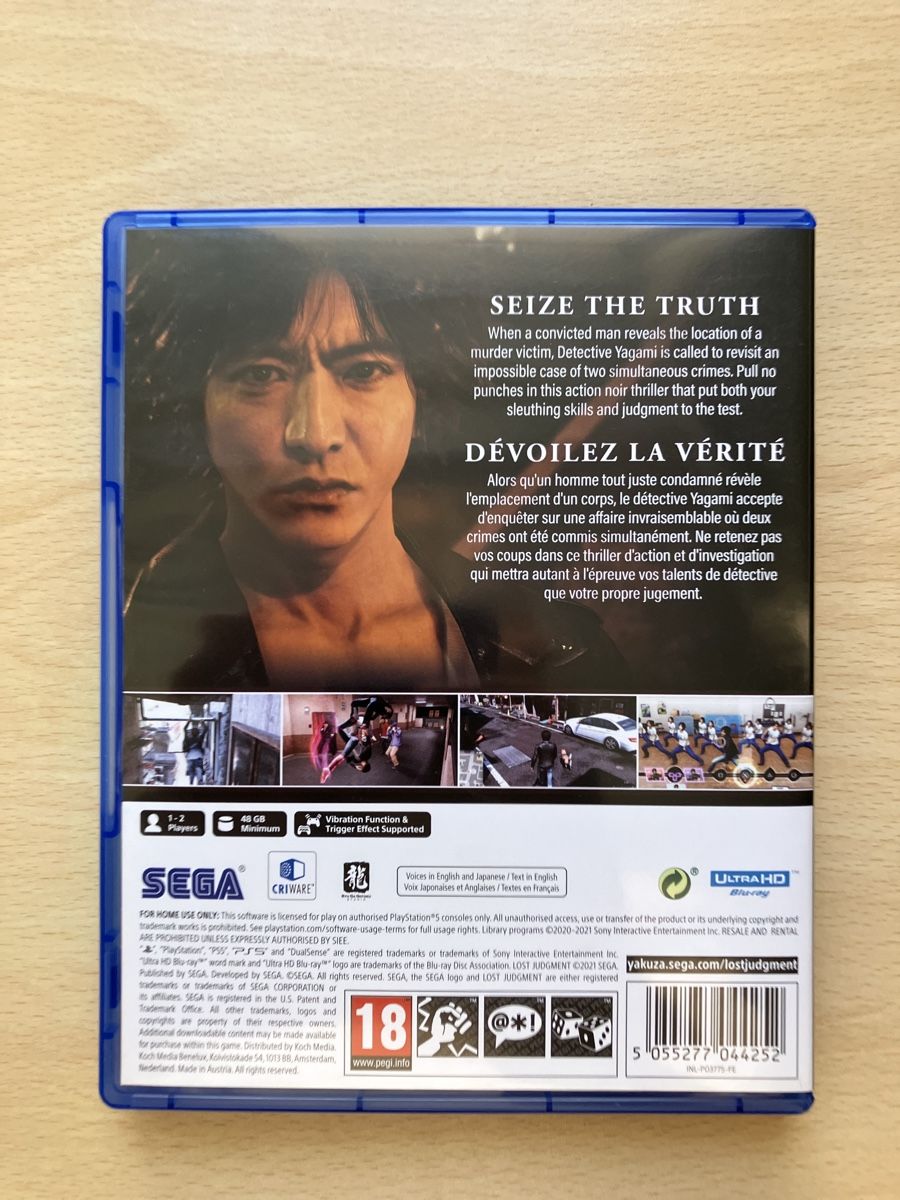 Sony Spiele: Judgment + Lost Judgment (PS4) PAL Sega – Neu (gemäss Beschreibung) aus Lausanne von Pingouin14 5