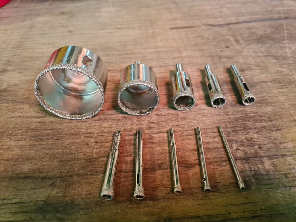 1 Satz Lochsägen-Bohrer 32/38/44/54 Mm – Aus Kohlenstoffstahl, Für Holzbearbeitung | Inkl. Verlängerungsstange & Schlüssel, Für Tür- Und Schranklöcher