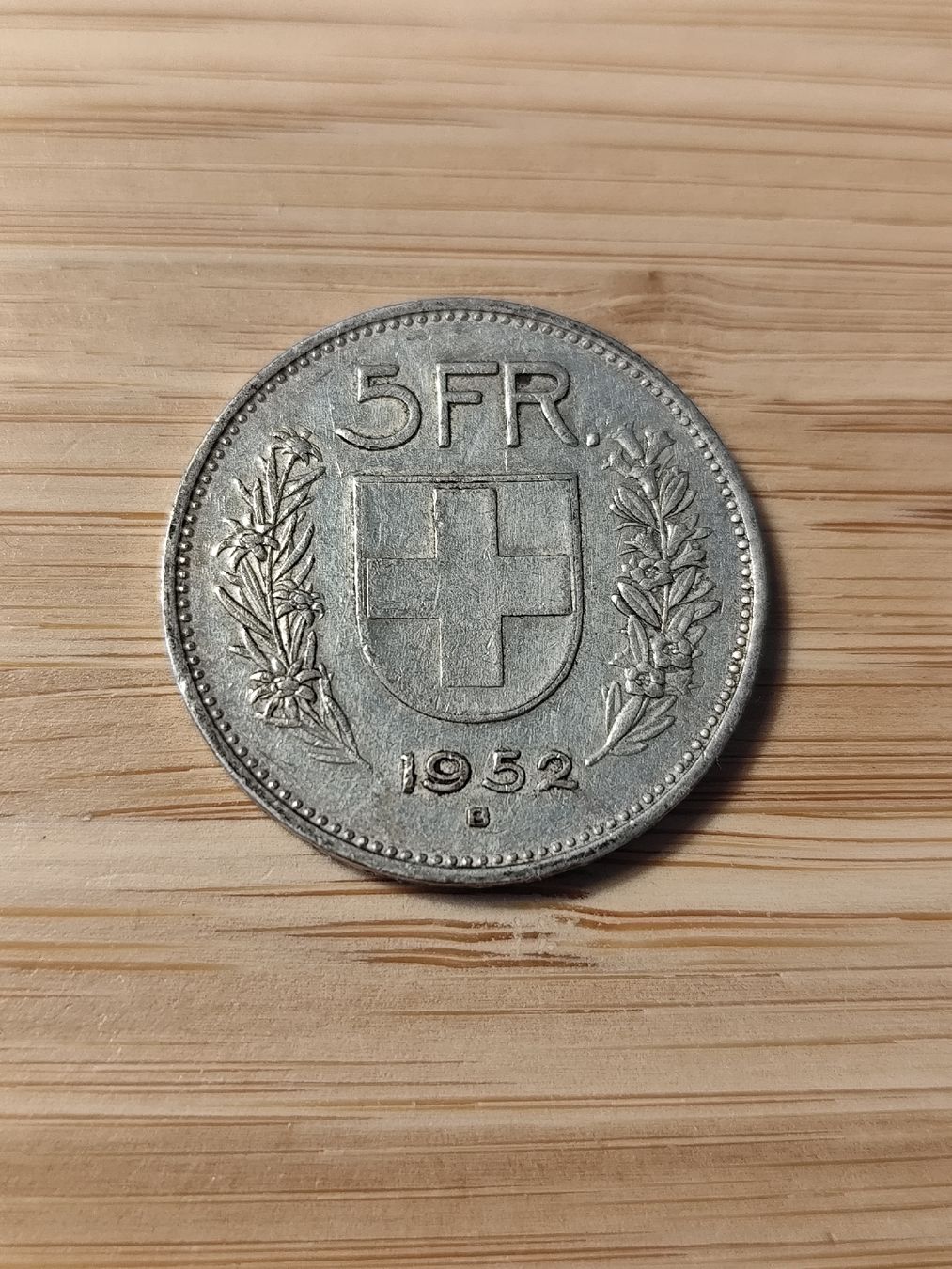 Tutti le monete: 5fr.silber 1952 selten – Usato da minusio venduto da bierbrauer