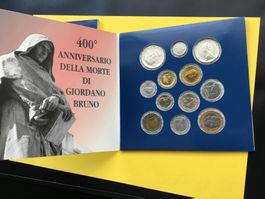 Serie per collezionisti 2000 BRUNO GIORDANO 2x Silber Münze