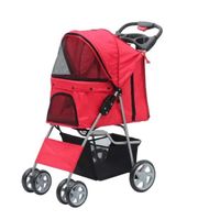 Pawise Hundewagen / Haustierbuggy, rot