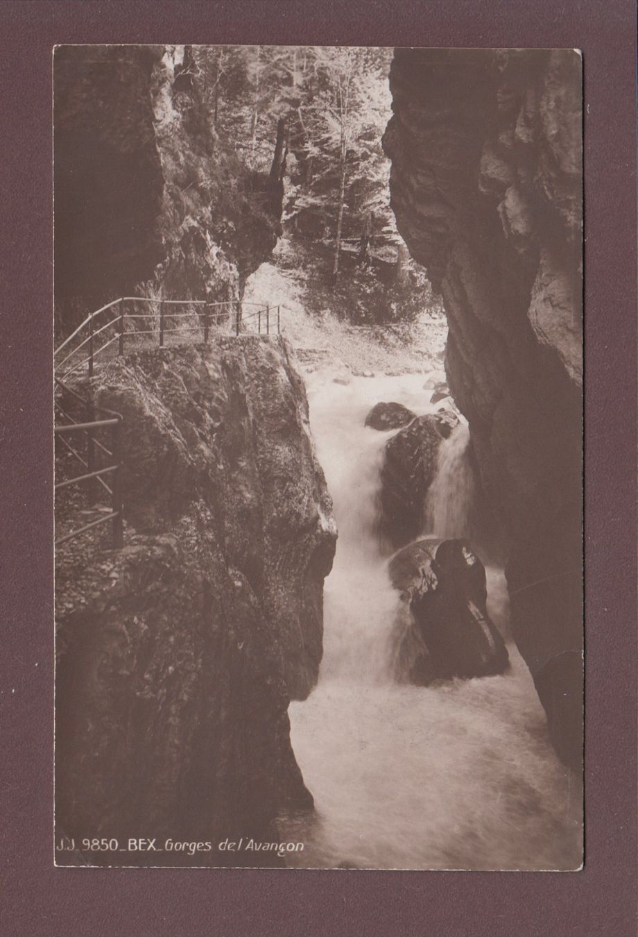 Cartoline postali: BEX - Gorges de l'Avançon – Usato da Pully venduto da nicecards