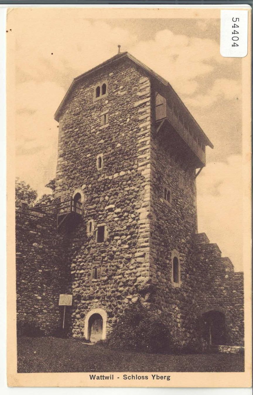 Cartoline postali: Wattwil - Schloss Yberg – Usato da Ettingen venduto da Kartenplanet