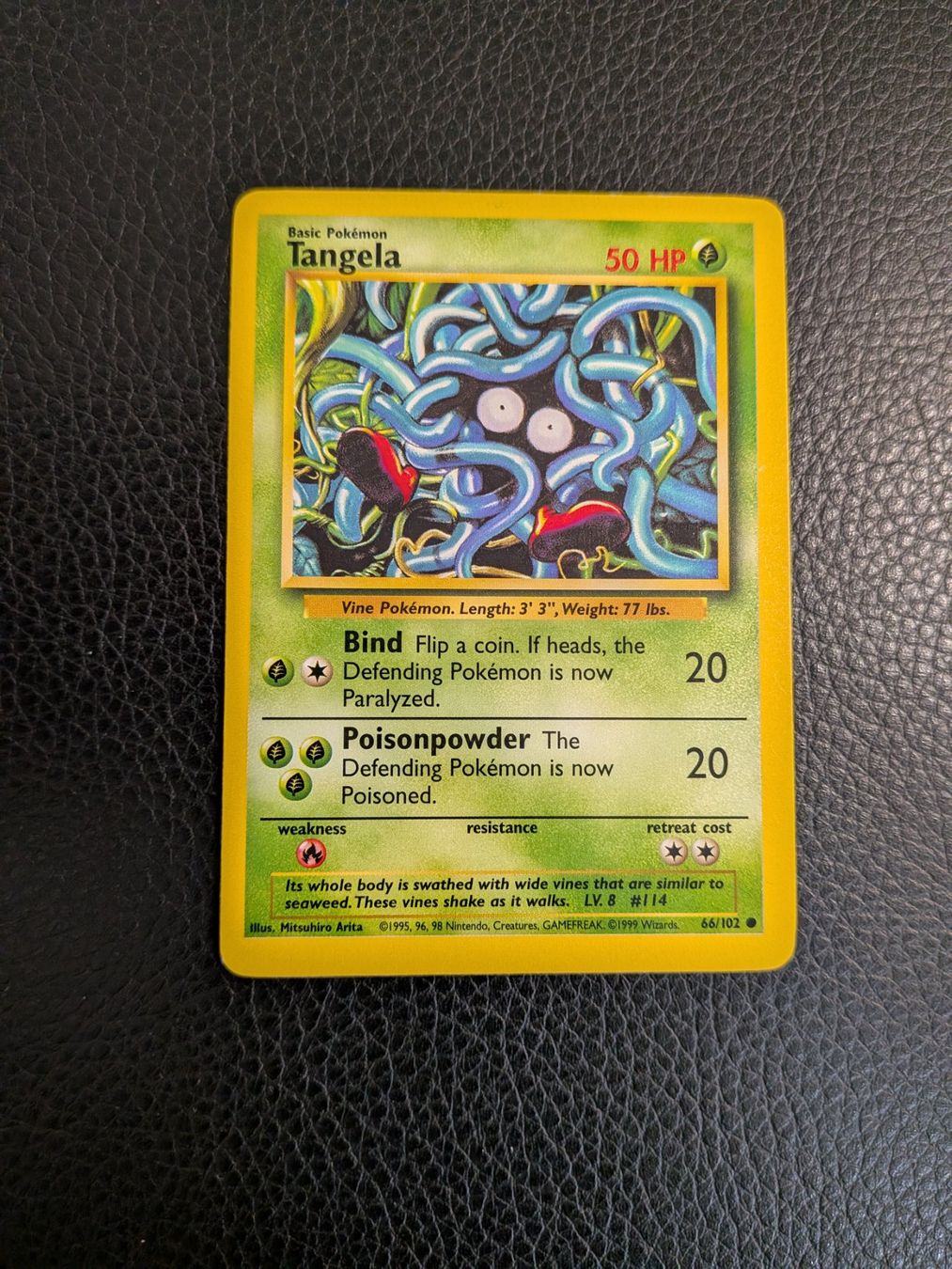 Pokémon Sammelbilder & Trading cards: Base Set Tangela 66/102 Ab 1 – Gebraucht aus Paradiso von Pkmn10