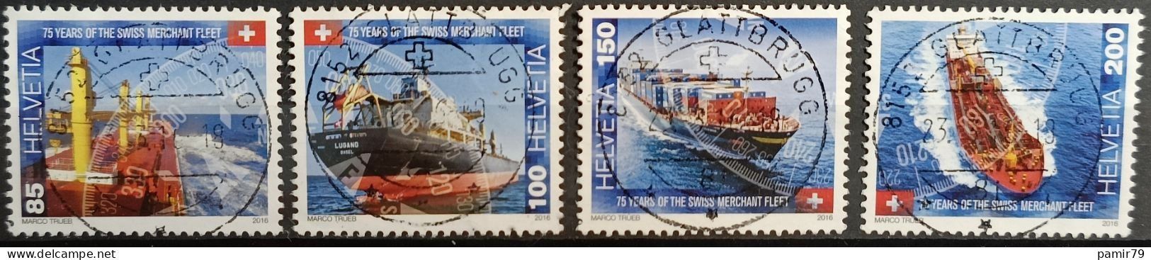 Alle Briefmarken: 2016 Schweizer Handelsflotte Top Stempel – Gebraucht aus Dübendorf von goeggi79