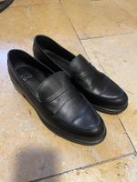 Schwarze Leder Loafer WE DO Gr. 38