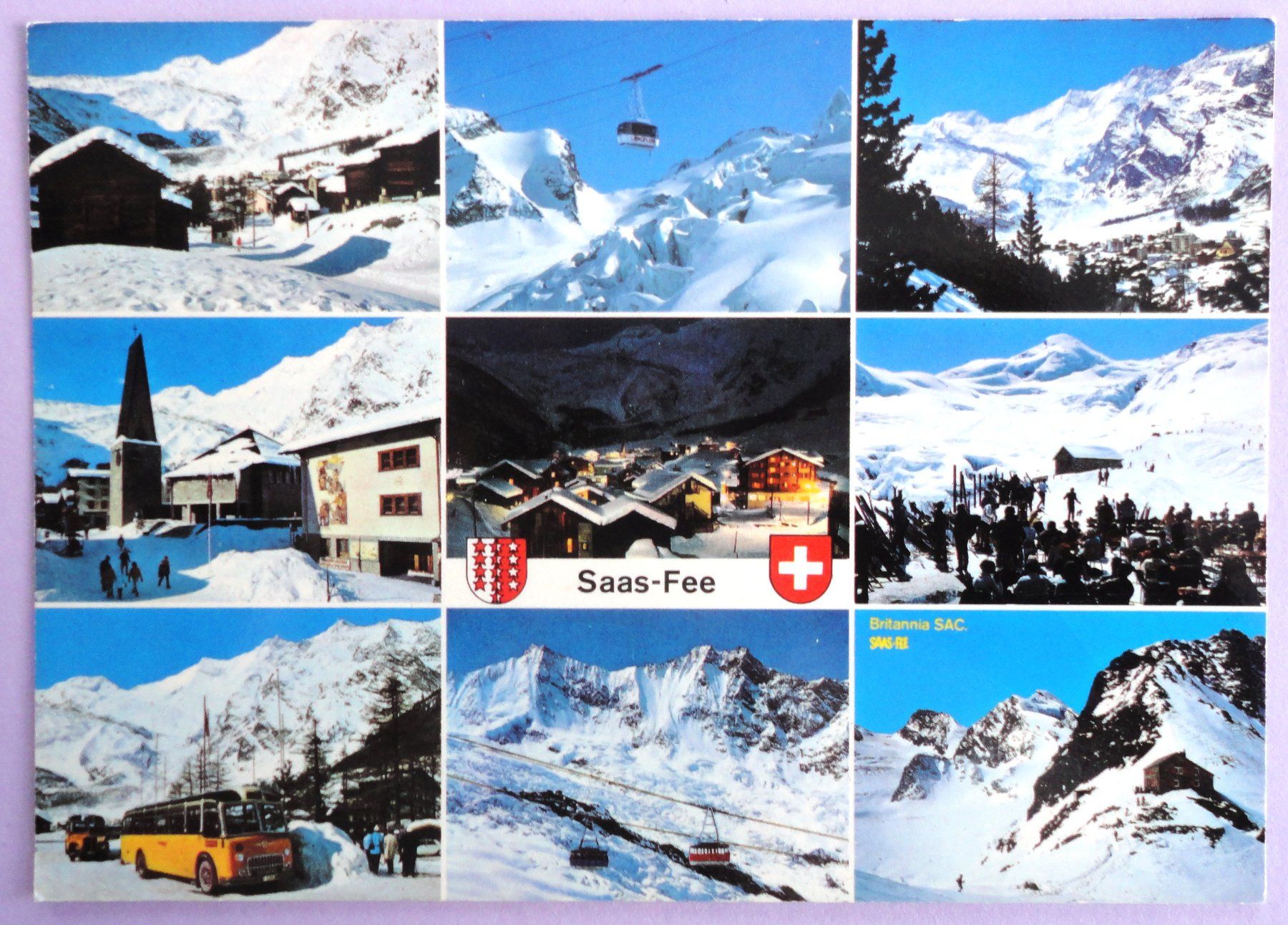 Cartoline postali: Saas-Fee 1800 m – Usato da Fétigny venduto da Billy2miny