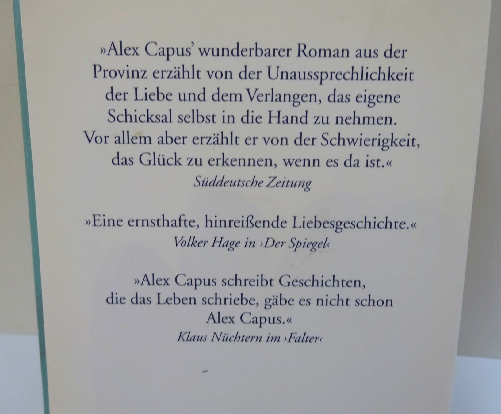 Libri: Alex Capus - 3x Romane – Usato da Zofingen venduto da Justizia_01 4