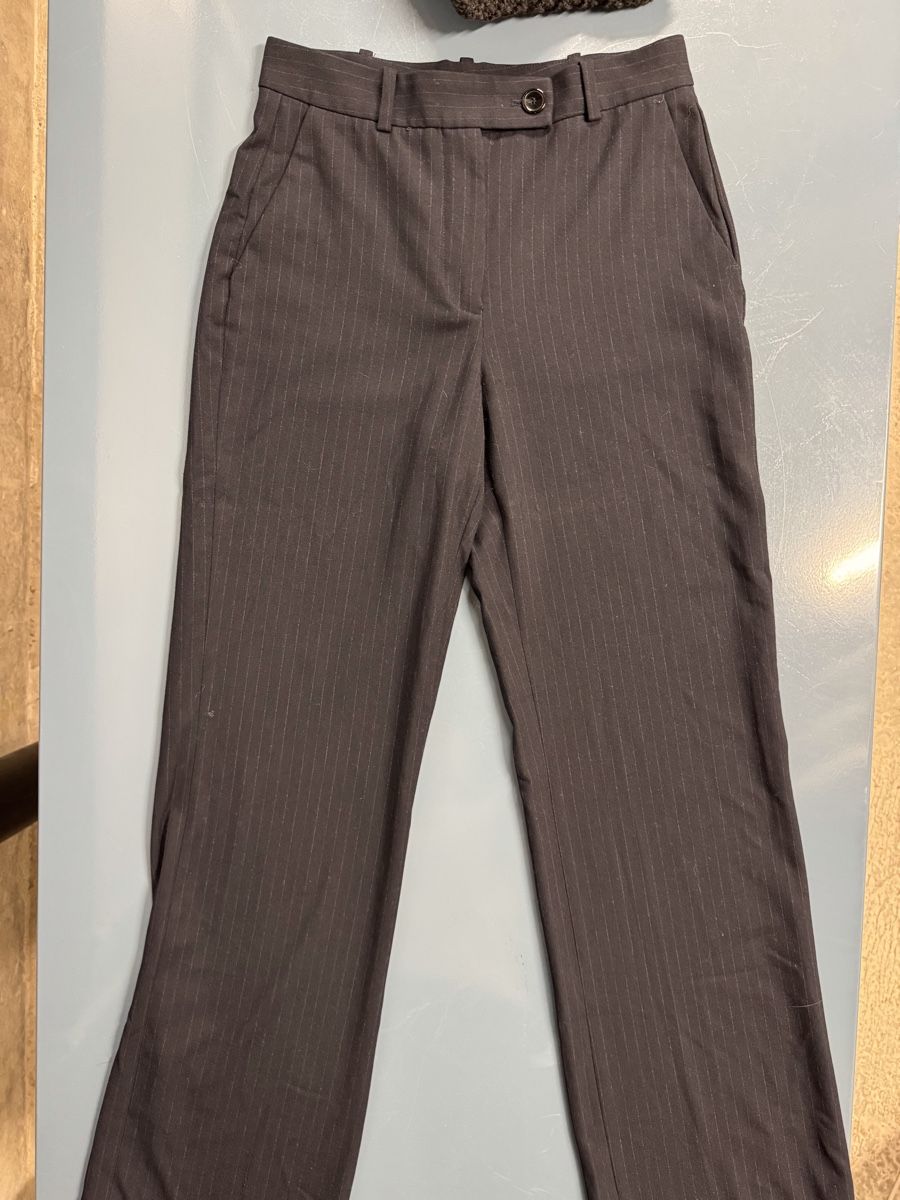 Mango Pantaloni: Mango Anzugshose Gr. 36, Dunkelblau gestreift – Usato da Küsnacht ZH venduto da Mcsy