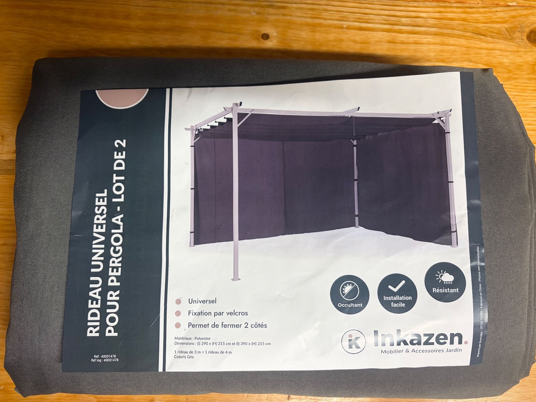 Autres: Pergola-Zeltstoff universal, Lot 2, Grau, Polyester – D'occasion à Glattfelden par Sonne021116