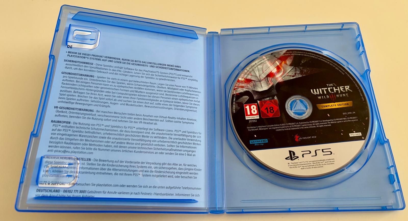 The Witcher 3 Wild Hunt Complete Edition - PS5 (bon état, Complet)