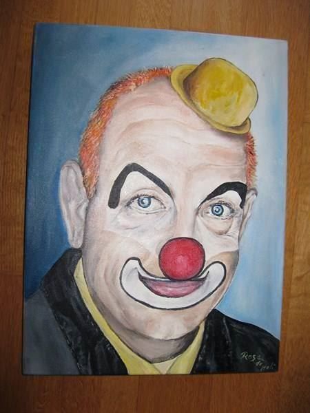 Dipinti: Rose de Kali "der Clown" / Oelbild – Usato da Ulisbach venduto da Heidi1969