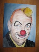 Rose de Kali "der Clown" / Oelbild