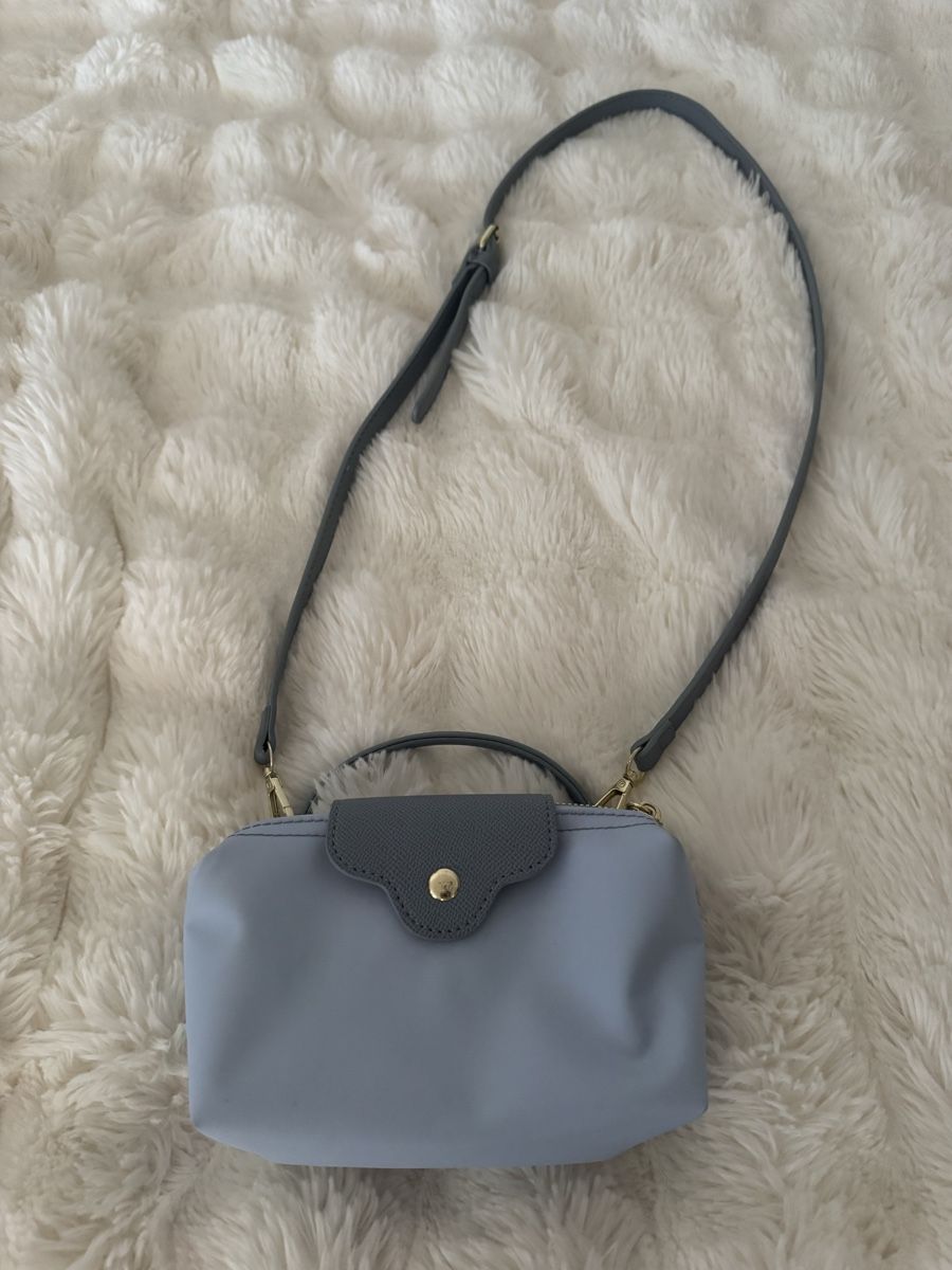 Taschen für Damen: Mini Tasche ähnlich Longchamp hellblau🐬 – Gebraucht aus Aarburg von manju2007