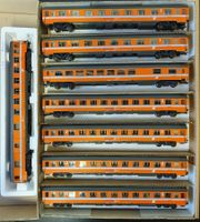 ROCO:AC: 8 X ÖBB EUROFIMA PERSONEN-/SPEISE-/GEPÄCKWAGEN 1:87