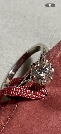 Ring Weissgold 750 1.55 Karat Brillant GIA Zertifikat