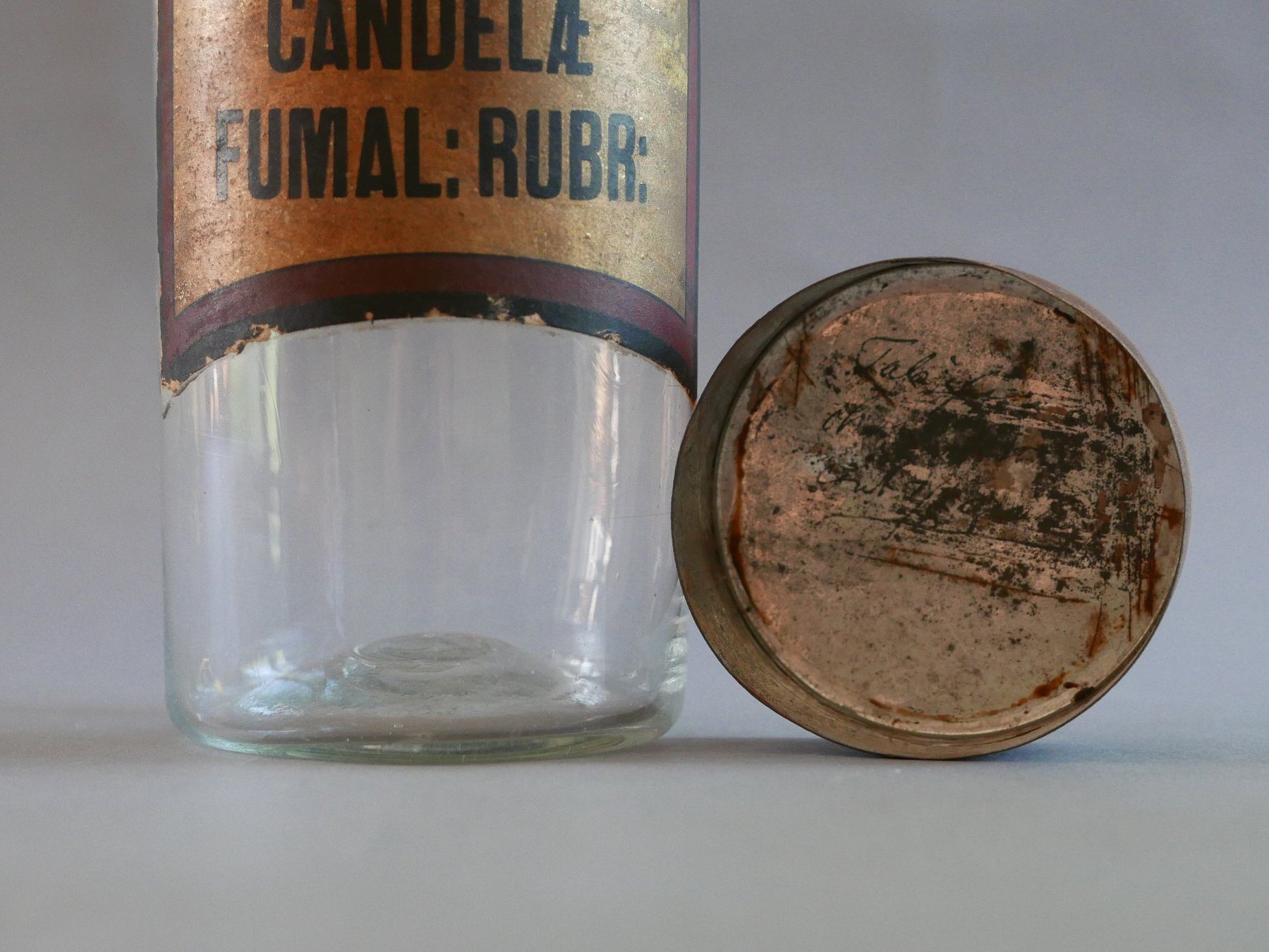 Bicchieri: ANTIKE APOTHEKER-DOSEN GLAS 19. JH. – Usato da Balgach venduto da Zwischenraum 4