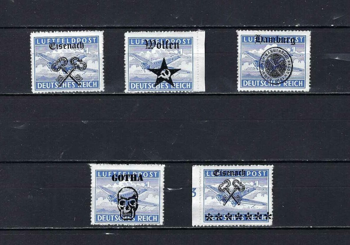 Tutti i francobolli: Luftfeldpost mit Aufdruck ** – Nuovo e nell'imballaggio originale da Lindau venduto da Rickie123